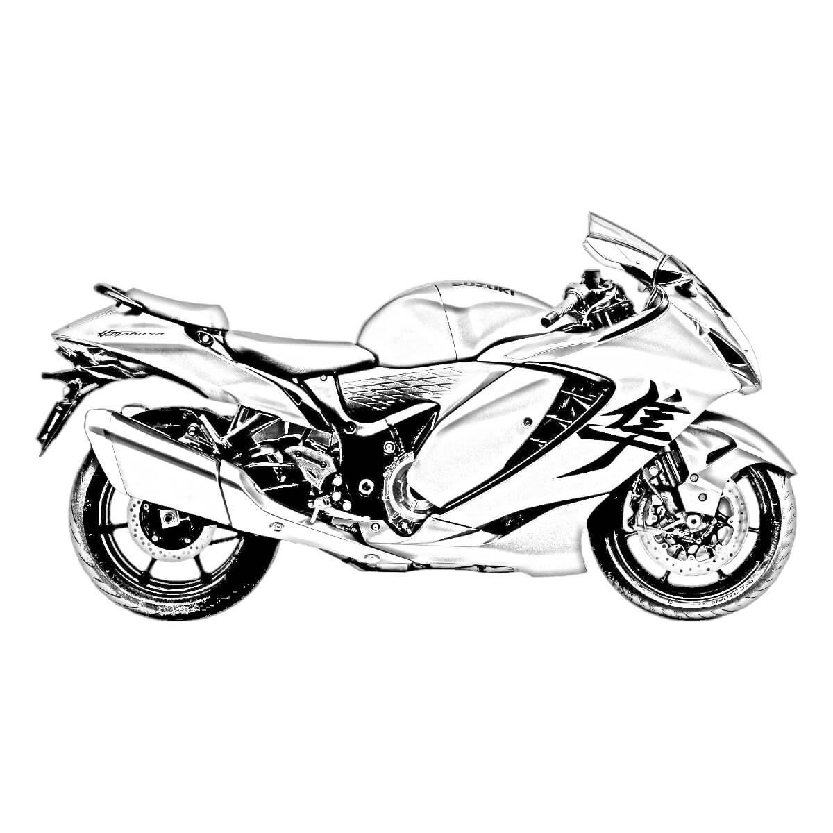 GSX1300R HAYABUSA スケッチ