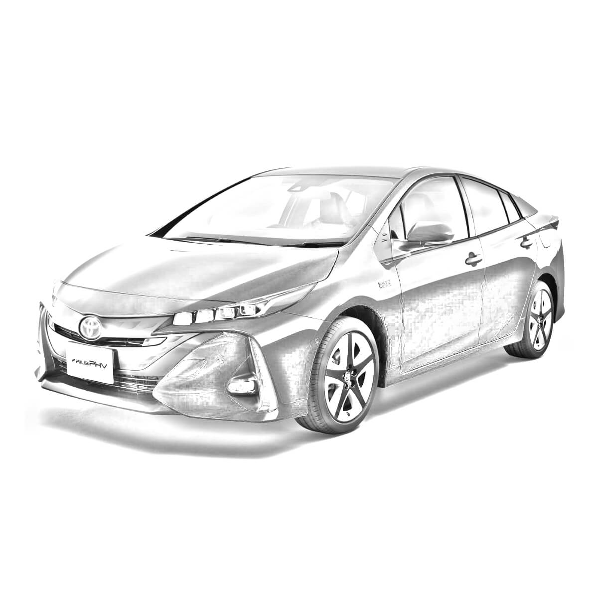プリウスPHV スケッチ